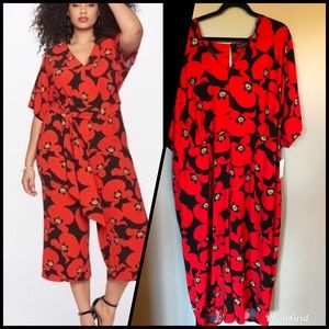 NWT Eloquii Floral Jumpsuit Sz 28